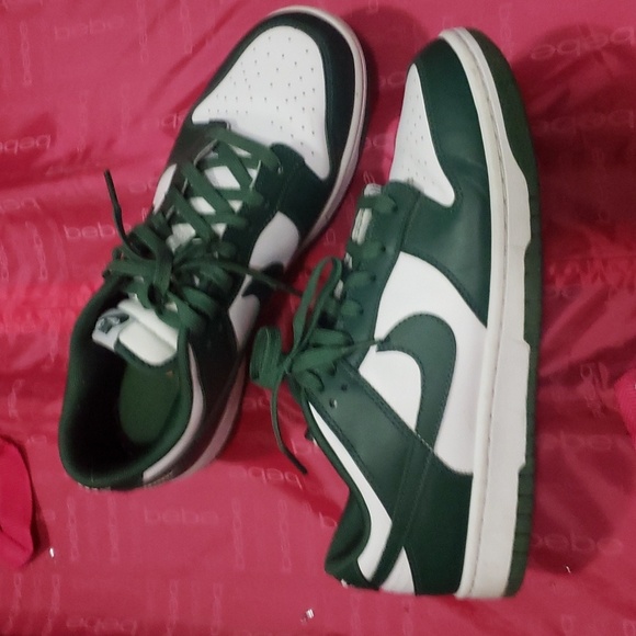 Nike dunk low green and white colourway 9.5 - Picture 2 of 8